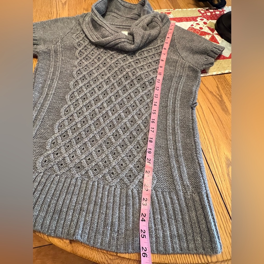 Junior’s Cable-Knit  Cowl-Neck Sweater & Blouse Set 🖤 - Picture 14 of 16